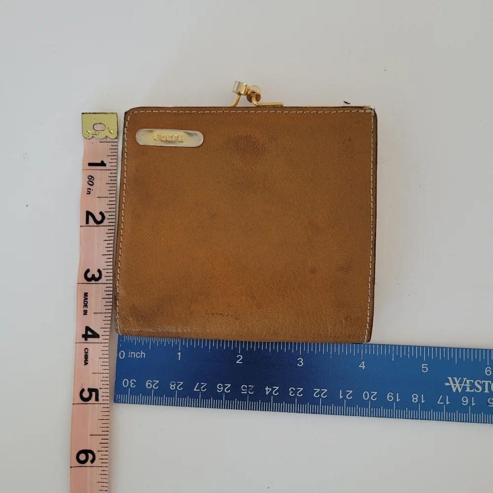 Gucci Vintage Cognac Leather Wallet